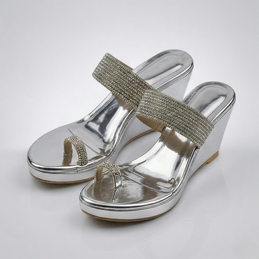Silver Starlet Wedge