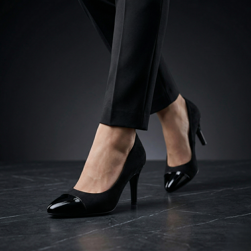 Suede Pointed Black