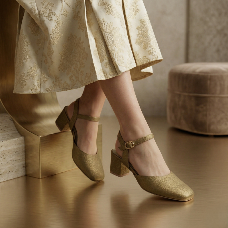 Gilded Square-Toe